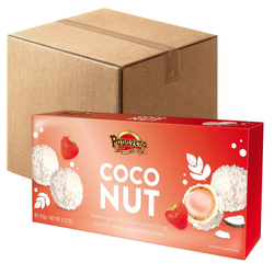 Papagena Kulki Kokosowe z Kremem Truskawkowym 120 g