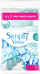 Gillette Venus Jednorazowa maszynka do golenia Simply Venus 6 sztuk