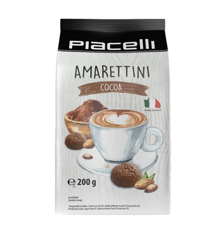 Piacelli Amarettini Cocoa Ciastka 200 g