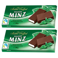 Maitre Truffout Czekolada Nadziewana Miętowa 100 g