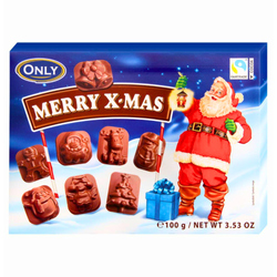 Only Czekoladki Mleczne Mikołaje 100 g