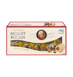 MaitreTruffout Mozartkugeln mit weißer Schokolade 200 g