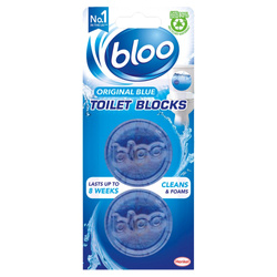 Bloo Toilet Blocks Blue Kostki Barwiące WC 2 x 38 g