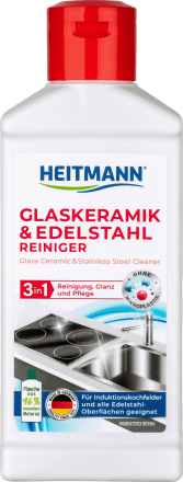 Heitmann 3 in 1 Środek do Czyszczenia Ceramiki Szklanej i Stali nierdzewnej 250 ml