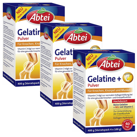 Abtei Gelatine Żelatyna + Wit. C 400 g