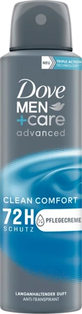 Dove Men+Care Advanced Clean Comfort Anti-Transpirant Spray 150 ml