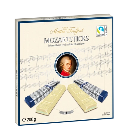 MaitreTruffout  Mozartsticks White 200 g