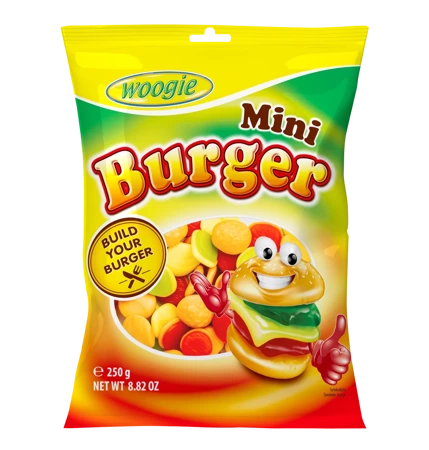 Woogie Mini Burger Żelki 250 g