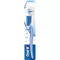 Oral-B 1,2,3 Travel Cap Mittel Szczoteczka do Zębów