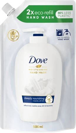 Dove Moisturising Mydło w Płynie Worek 500 ml