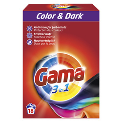 gama color & dark proszek 18 prań