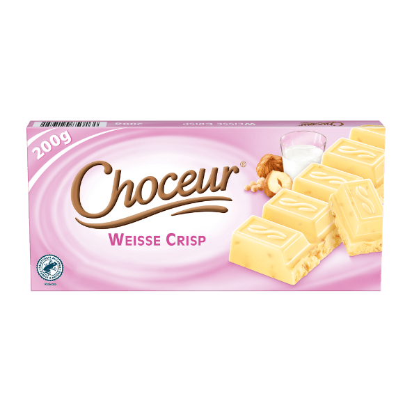 Choceur Weisse Crisp - Czekolada Biała z Orzechami 200 g