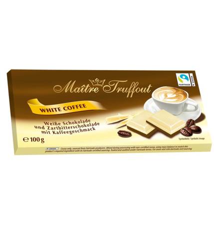 MaitreTruffout Biała Czekolada Kawowa 100 g