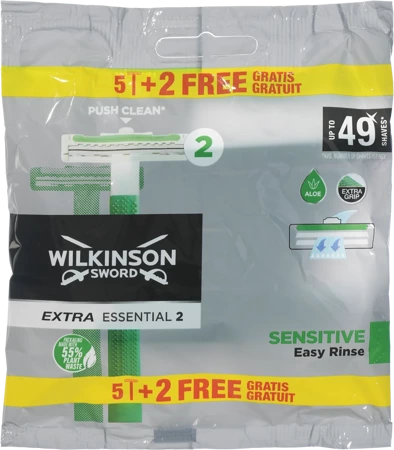 Wilkinson Sword Extra2 Sensitive Jednorazowa Maszynka do Golenia 7 szt.