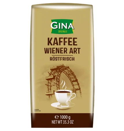 Gina Kaffee Wiener Art Kawa Ziarnista 1 kg