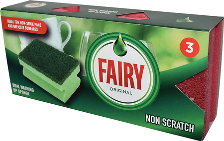 Fairy Originals Non Scratch Gąbki do Naczyń 3 szt.