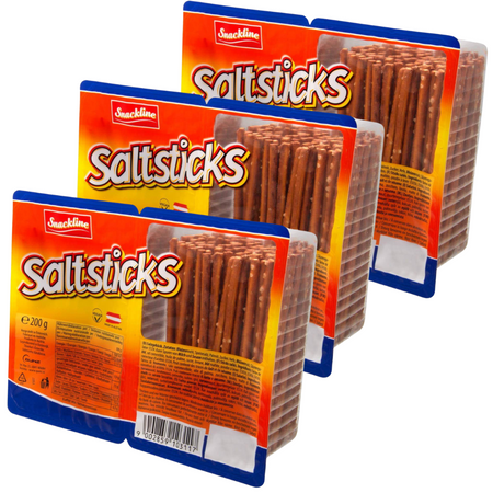 Snackline Paluszki Solone Dwupak 3x200g