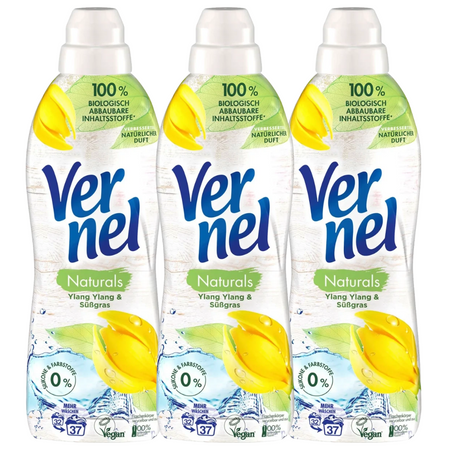 Vernel Naturals Ylang Ylang & Süßgras Płyn do Płukania 3x37 prań
