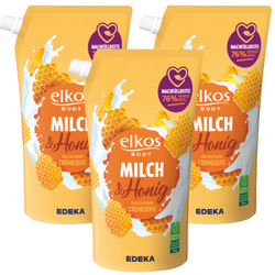 Elkos Milch & Honig Mydło w Płynie 3x1l