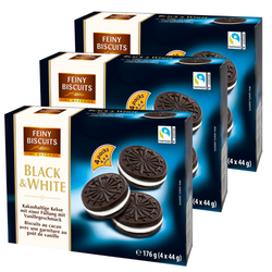 Feiny Biscuits Black&White Ciastka 3x176 g