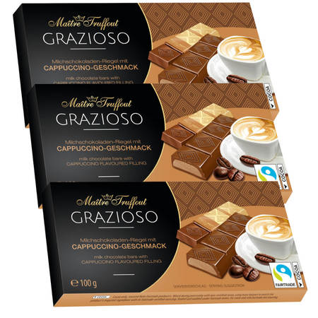 MaitreTruffout Grazioso Czekoladki z Nadzieniem Cappuccino 100 g