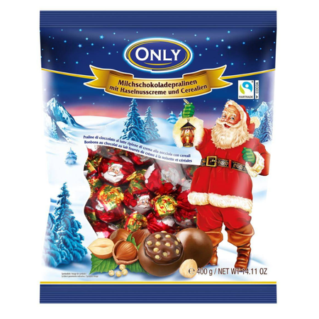 Only Pralinki Świąteczne z Kremem Orzechowym 400 g