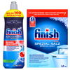 Finish Sól do Zmywarki 1,2 kg i Płyn Nabłyszczający do Zmywarki 800 ml