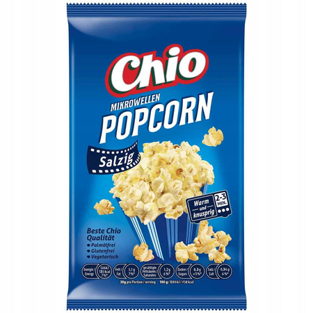 Chio Popcorn do Kuchenki Mikrofalowej Słony 100 g