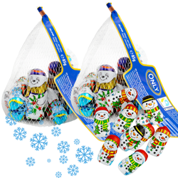 Only Bałwanki Czekoladowe Świąteczne Bożonarodzeniowe 2x85g