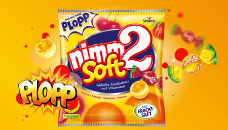 nimm 2 soft Wypełnione Sokiem Owocowym i Witaminami 195 g