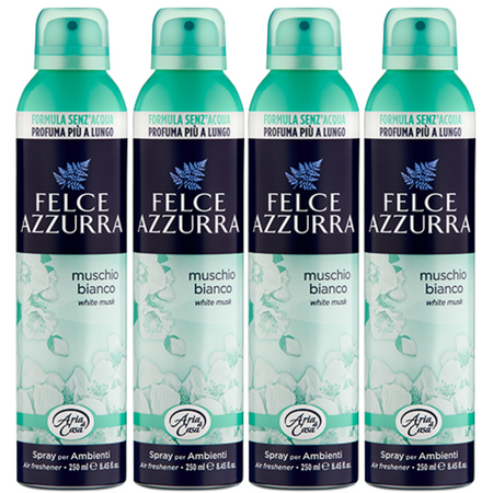 Felce Azzurra Muschio Bianco Odświeżacz Powietrza 4x250 ml