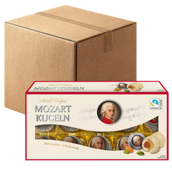 MaitreTruffout Mozartkugeln mit weißer Schokolade 200 g