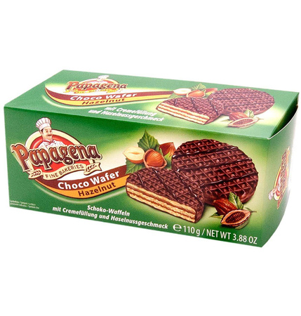 Papagena Wafle Orzechowe w Czekoladzie 120 g