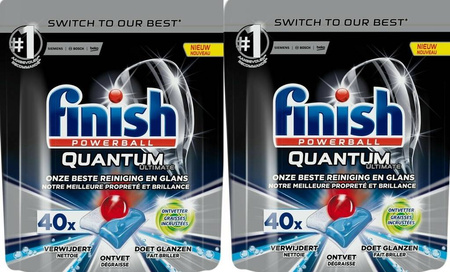 Finish Quantum Ultimate Tabletki do Zmywarki 40 + 40 szt.