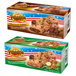 Papagena Choco Chip Ciastka z Kremem Orzechowym i Orzechami 130 g