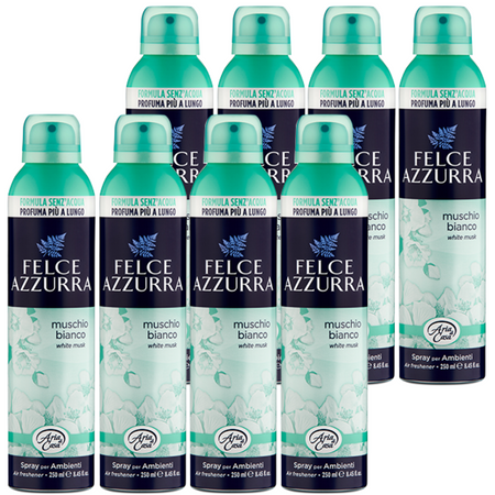 Felce Azzurra Muschio Bianco Odświeżacz Powietrza 8x250 ml