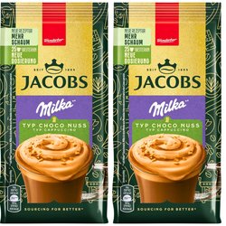 Jacobs Cappuccino Choco Nuss Orzechowe z Czekoladą Milka 2x400 g