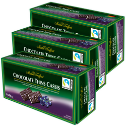 MaitreTruffout Talarki Czekoladowe z Kremem  z Czarnej Porzeczki 200 g