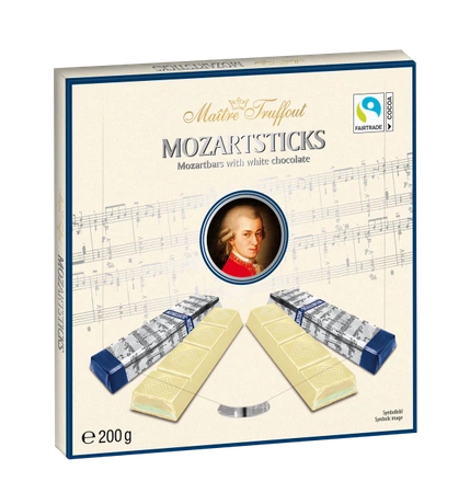 MaitreTruffout Mozartsticks White 200 g