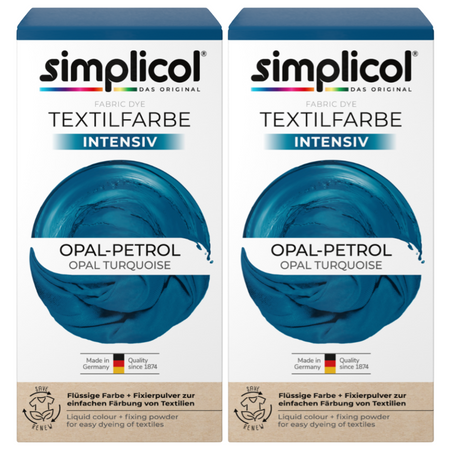 Simplicol Intensiv Barwnik do Tkanin Opal-Petrol 2 sztuki
