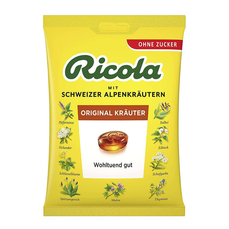 Ricola Original Krauter Cukierki bez Cukru 75 g