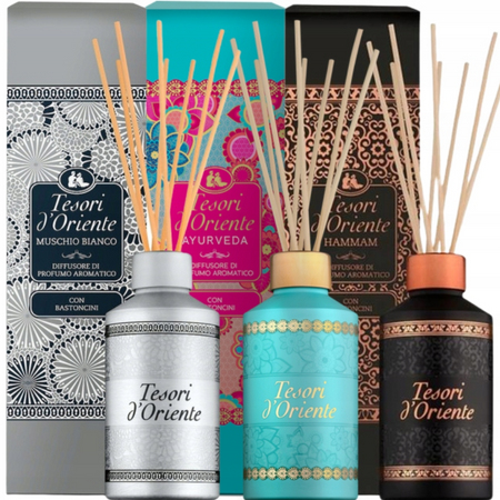 Tesori d'Oriente Ayurveda Dyfuzor Aromatyczny z Patyczkami 200 ml
