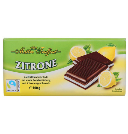 Maitre Truffout Czekolada Nadziewana Cytrynowa 100 g