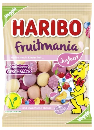 Haribo Fruitmania Joghurt Żelki Vege 160 g
