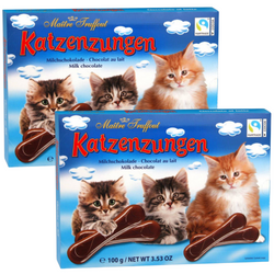 MaitreTruffout Kocie Języczki Czekoladki Mleczne 2x100 g