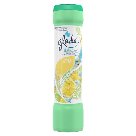 Glade Shake n'Vac Lemon Proszek do Odświeżania Dywanów 500g
