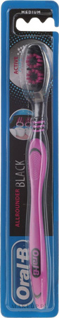 Oral-B Allrounder Black szczoteczka do zębów Medium