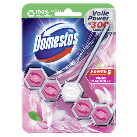 Domestos Power 5 WC- Stein Pinke Magnolie Zawieszka WC 55 g