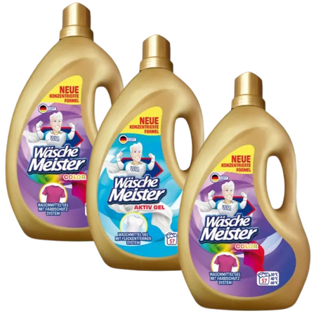 WäscheMeister Żel Activ i Color 3x2 l