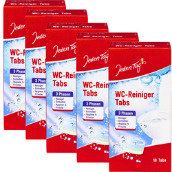 Jeden Tag WC-Reiniger Tabletki do Czyszczenia Toalety 5x16 szt.